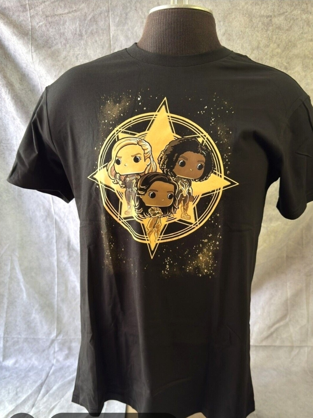 Funko Marvel Studios The Marvels T-Shirt Black XL Graphic Tee